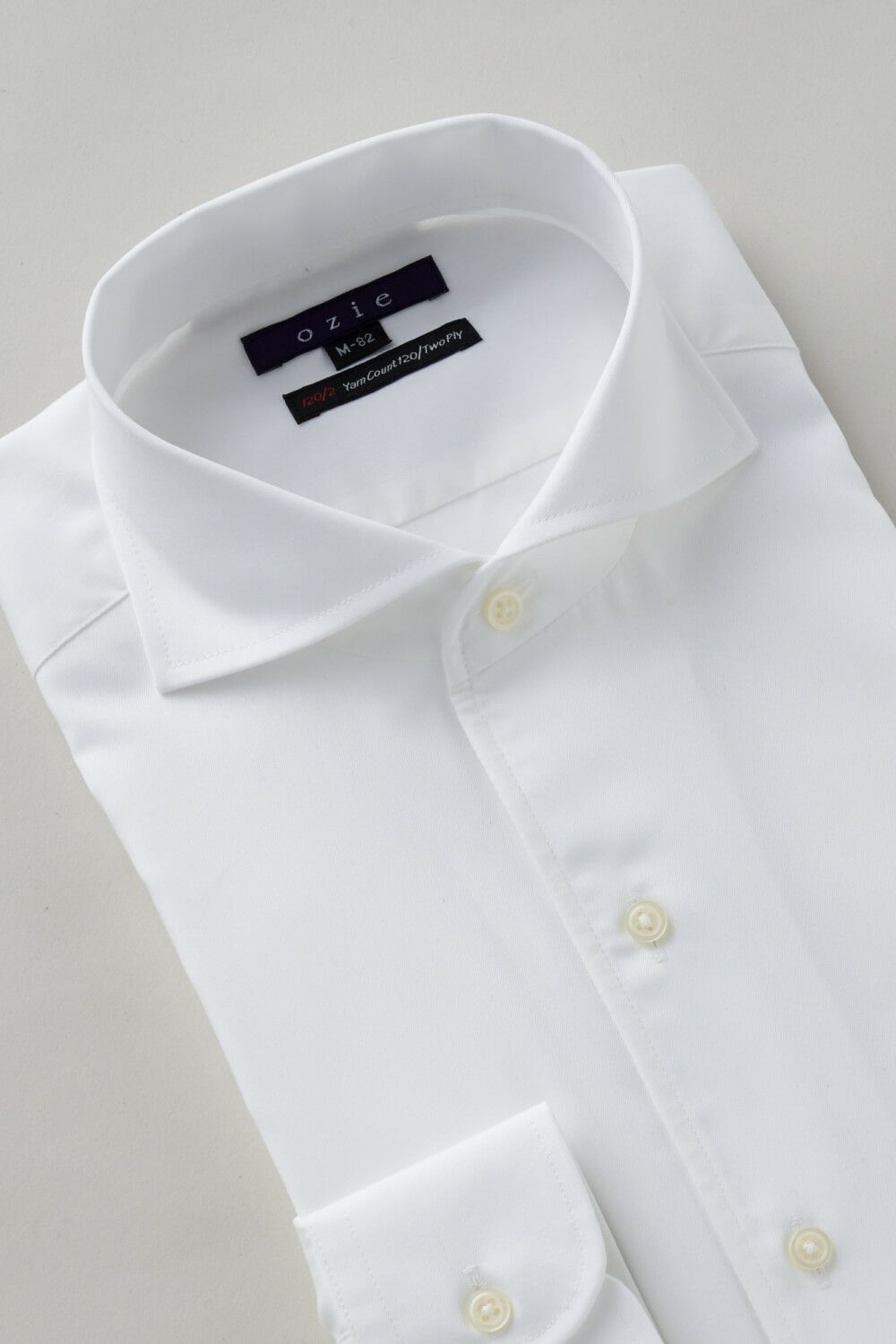 ワイシャツ 8045P-B10C-WHITE-衿3