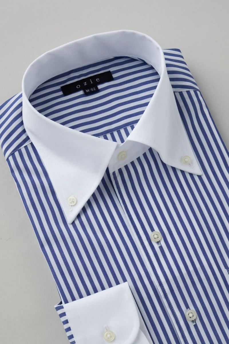 ワイシャツ 8051CL-C01A-BLUE-衿3