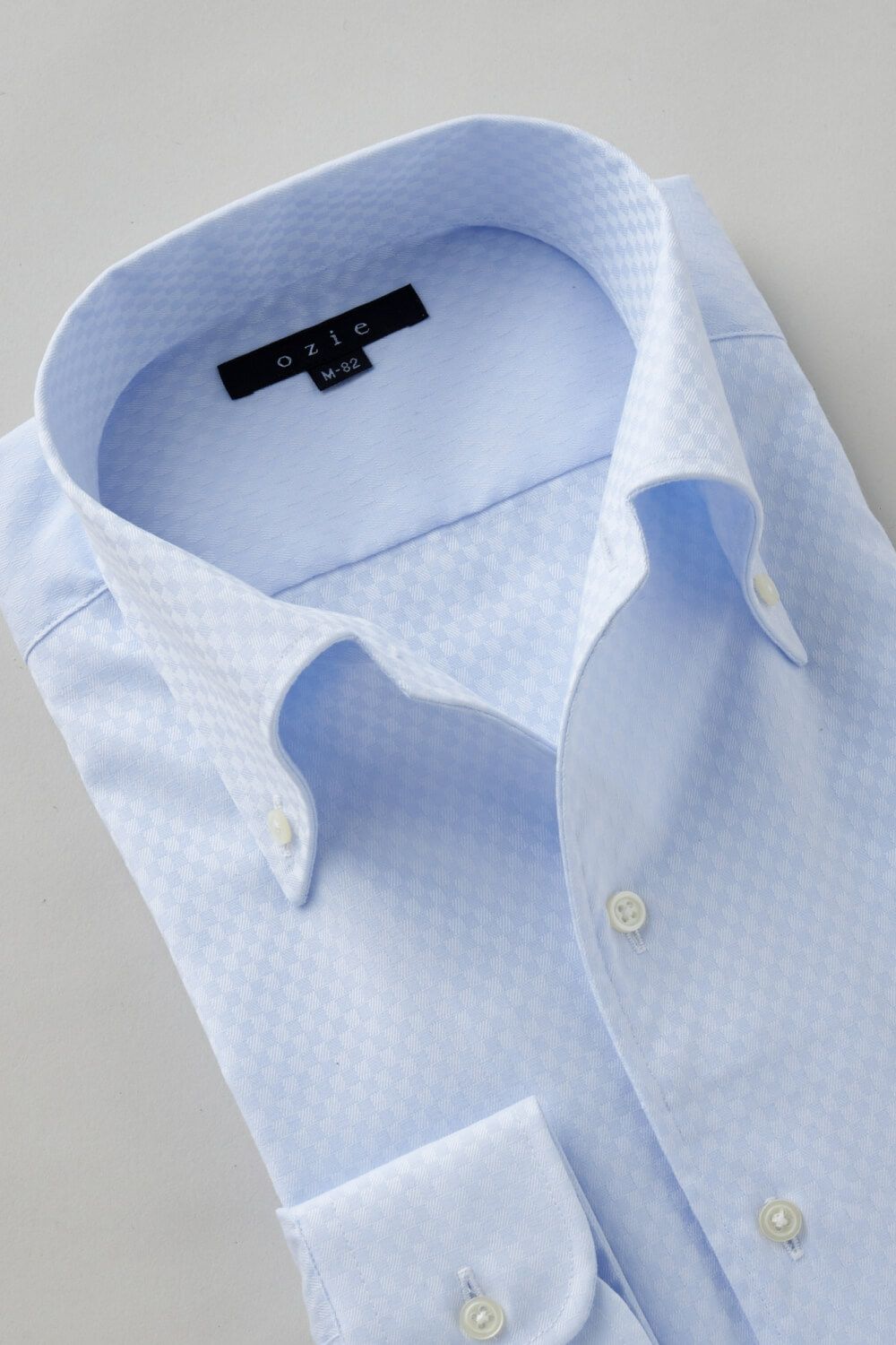 ワイシャツ 8051-C01B-SAX-衿1