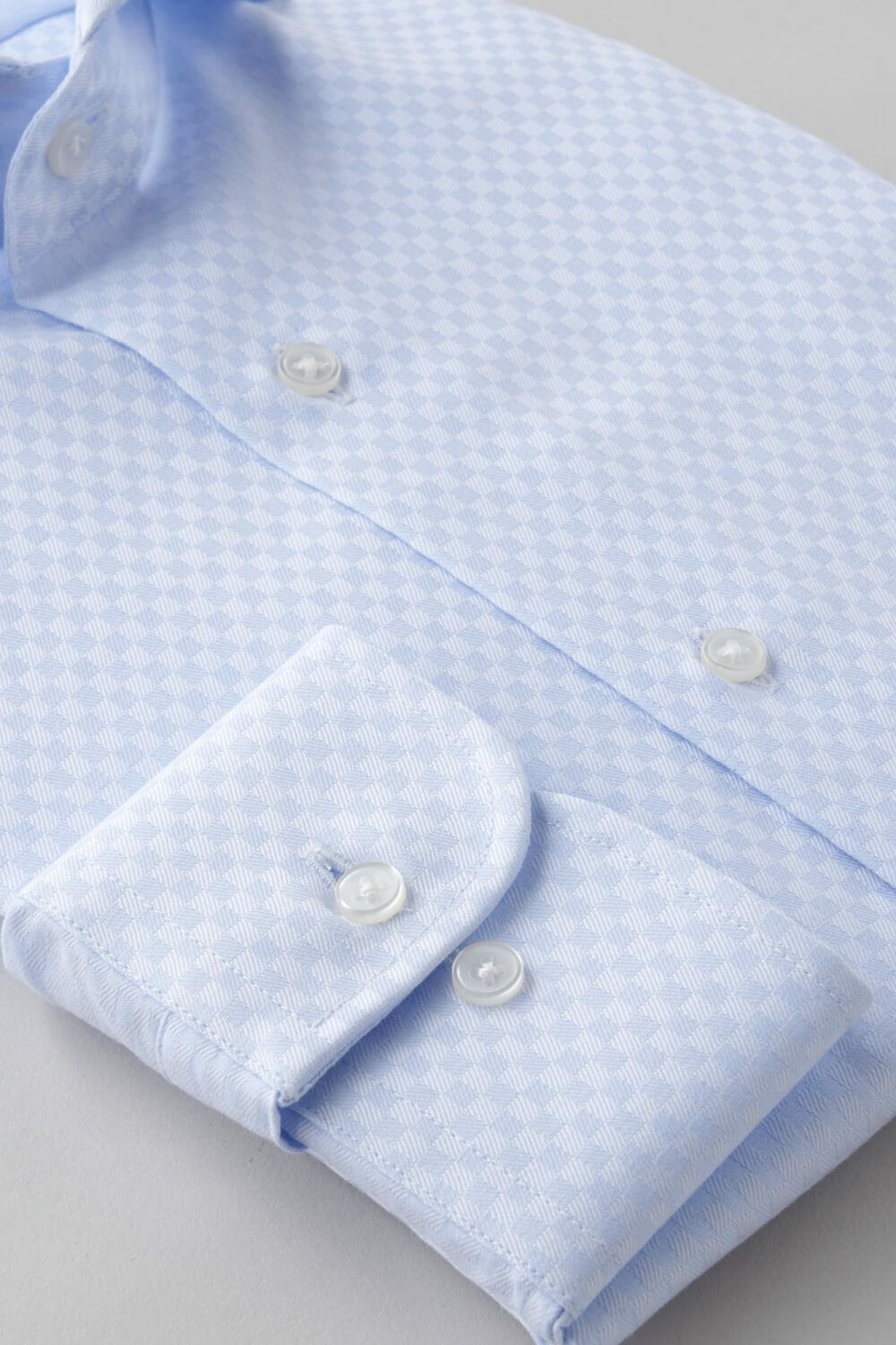 ワイシャツ 8070-C01A-SAX-カフス