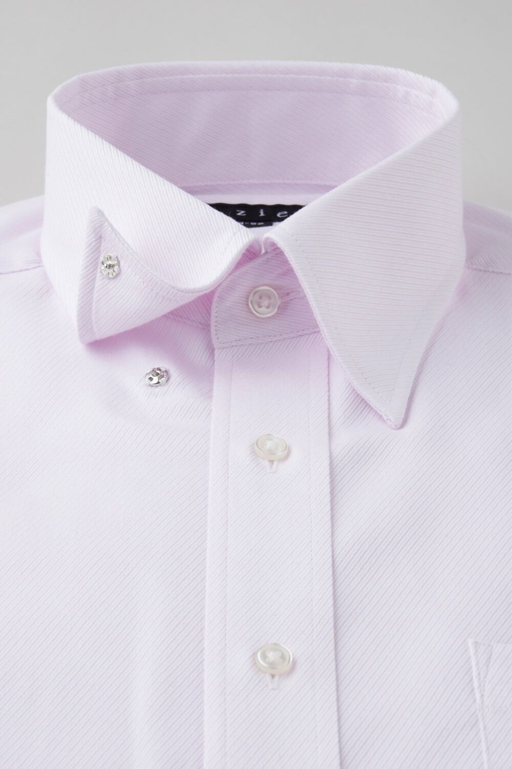 ワイシャツ 8076-C01B-PINK-衿1