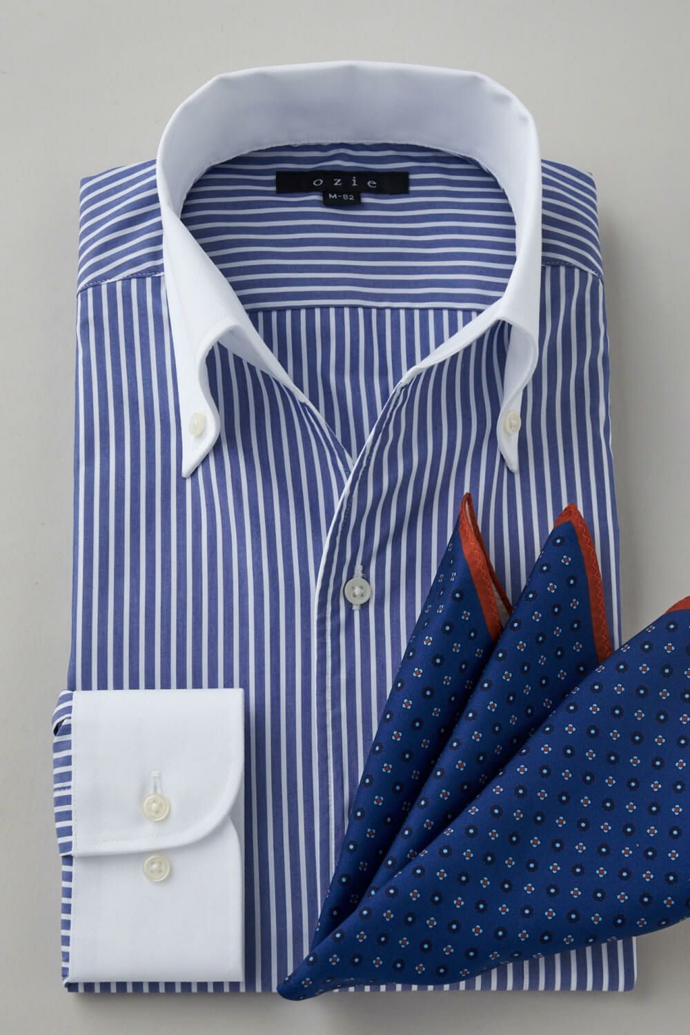 ワイシャツ 8044CL-C01A-NAVY-コーディネートイメージ