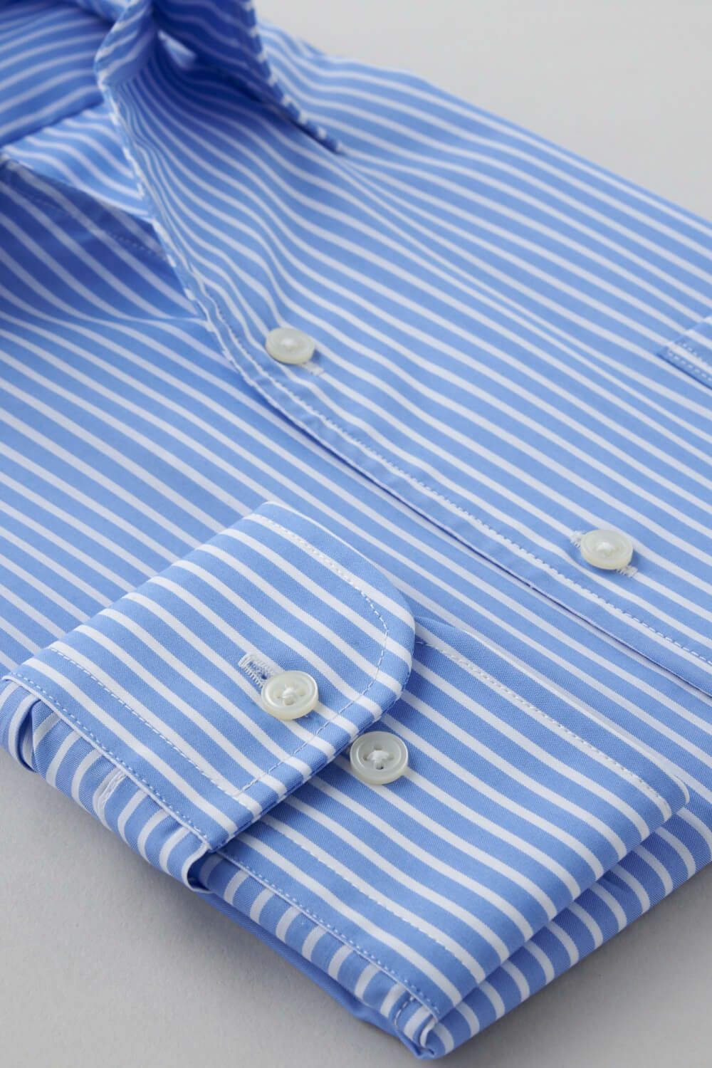 ワイシャツ 8044-C01F-BLUE-カフス