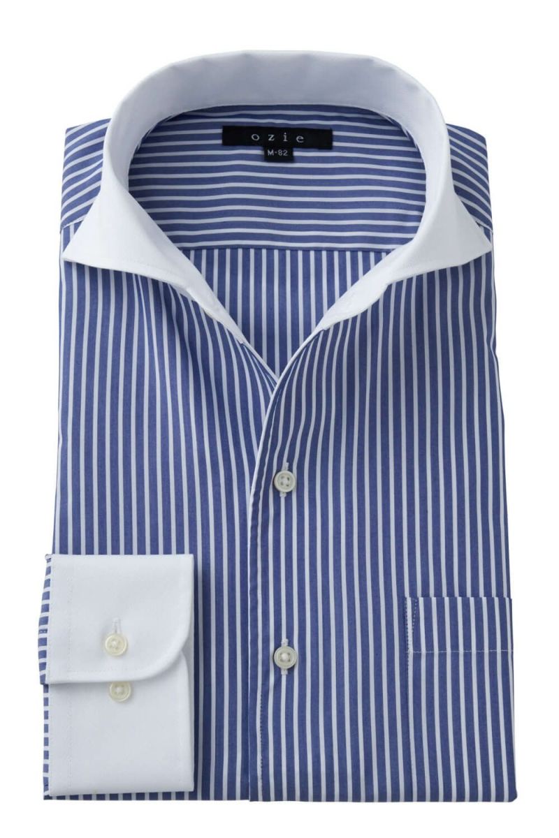 ワイシャツ 8045CL-C01A-NAVY