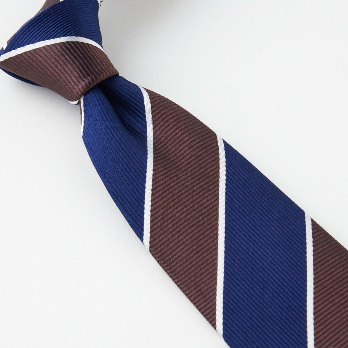 ネクタイ NJ-C01-01-BROWN-結び