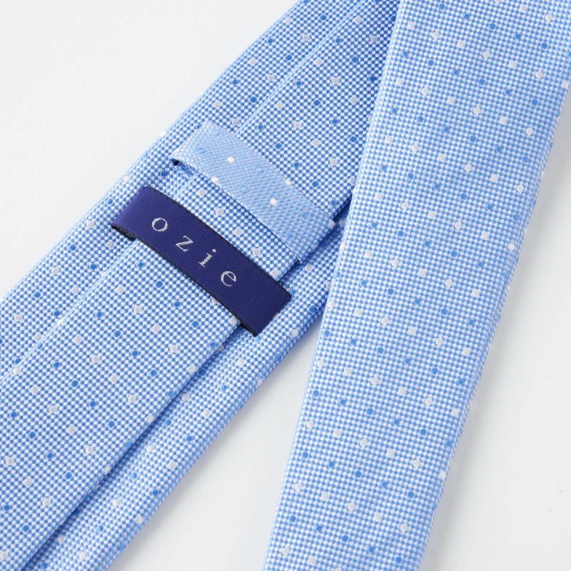 ネクタイ NJ-C01-11-SAXBLUE-裏