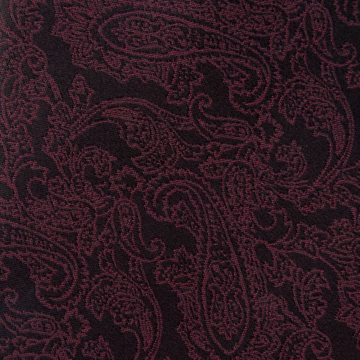 ネクタイ NJ-C01-13-WINERED-生地