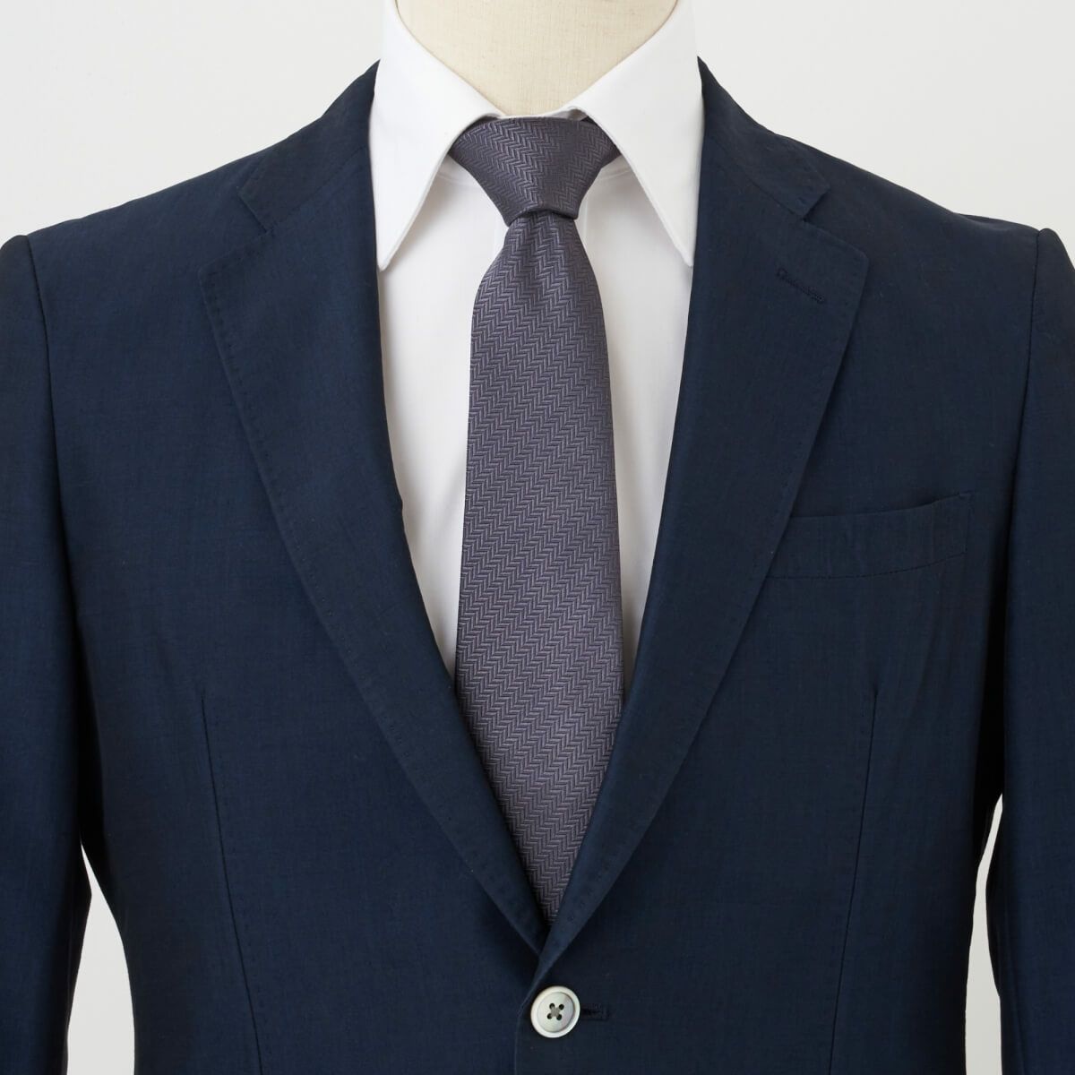 ネクタイ NJ-C01-21-GRAY-コーディネート