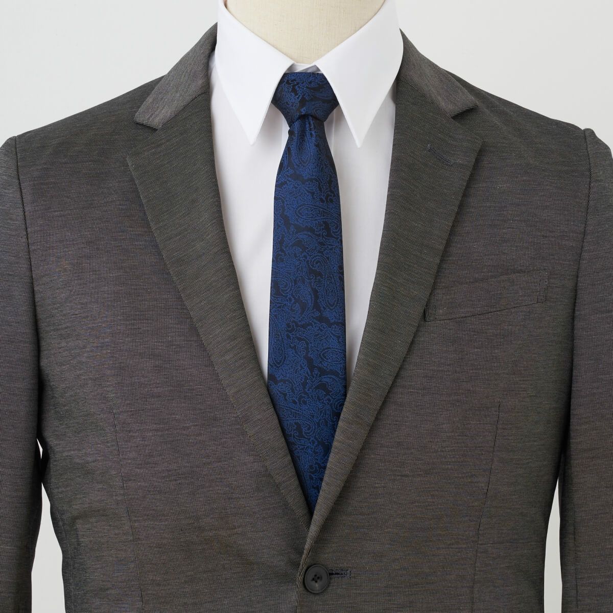 ネクタイ NN-C-023-BLUE-コーディネート