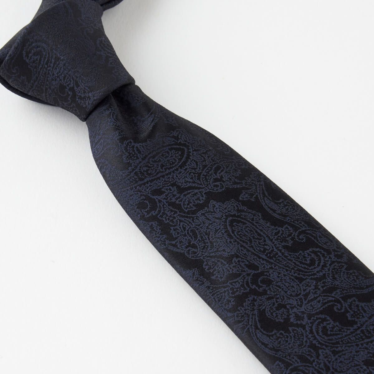 ネクタイ NN-C-024-NAVYBLUE-結び