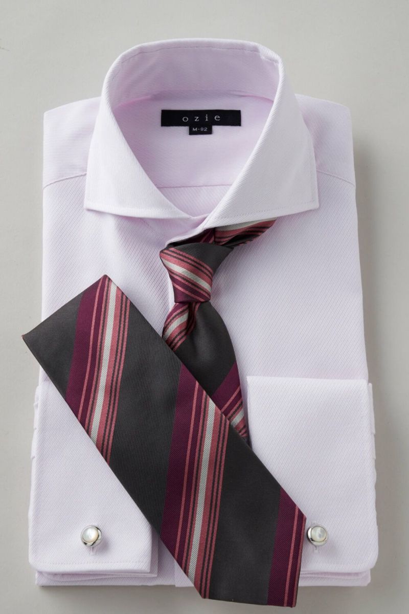 ワイシャツ 8006-C02A-PINK-コーディネート