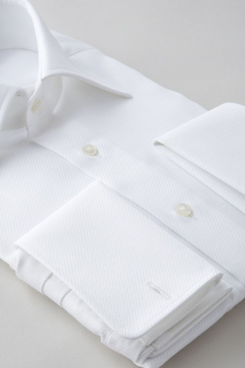 ワイシャツ 8004-C02A-WHITE-カフス