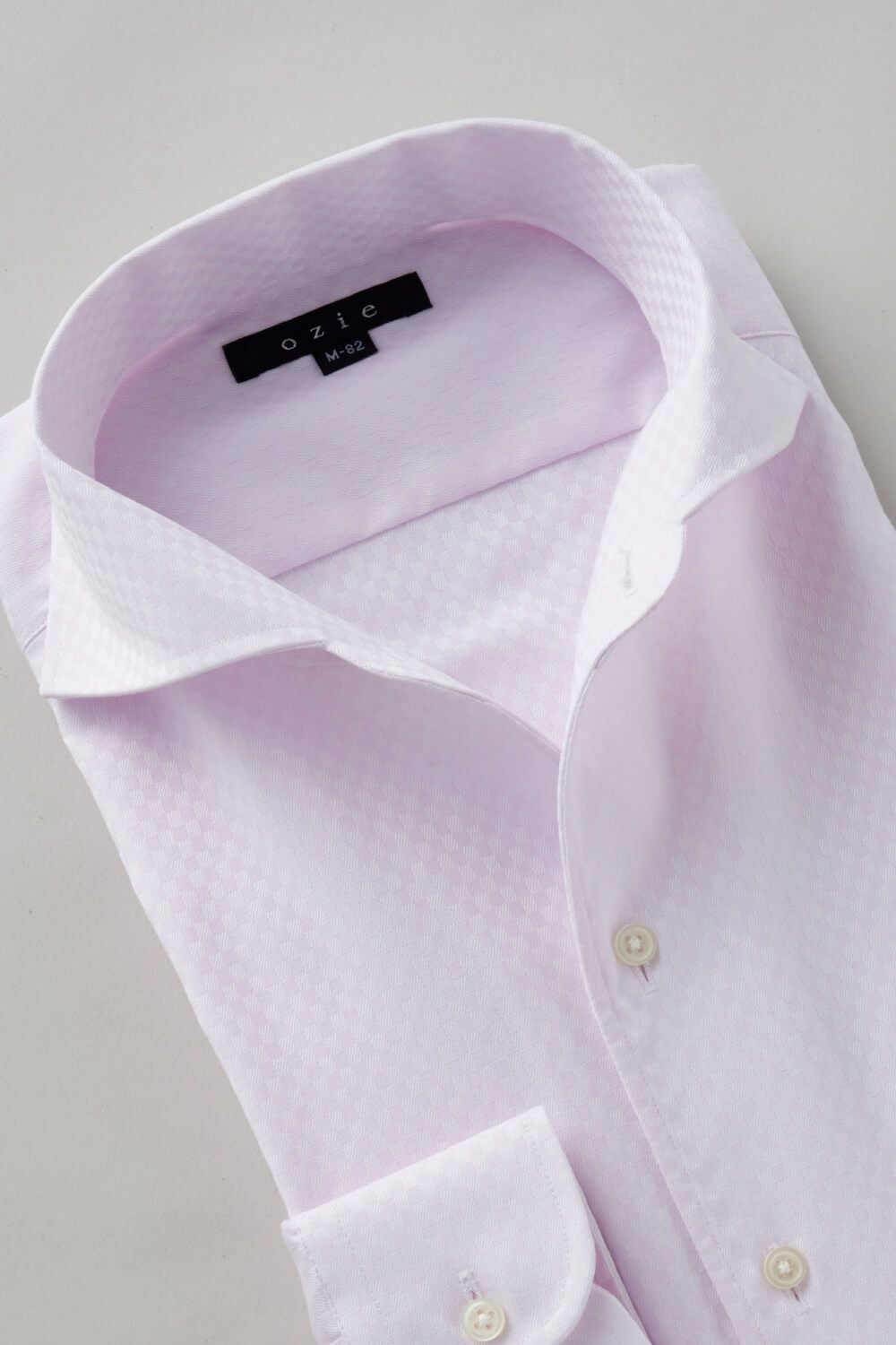 ワイシャツ 8045-C02B-PINK-衿1