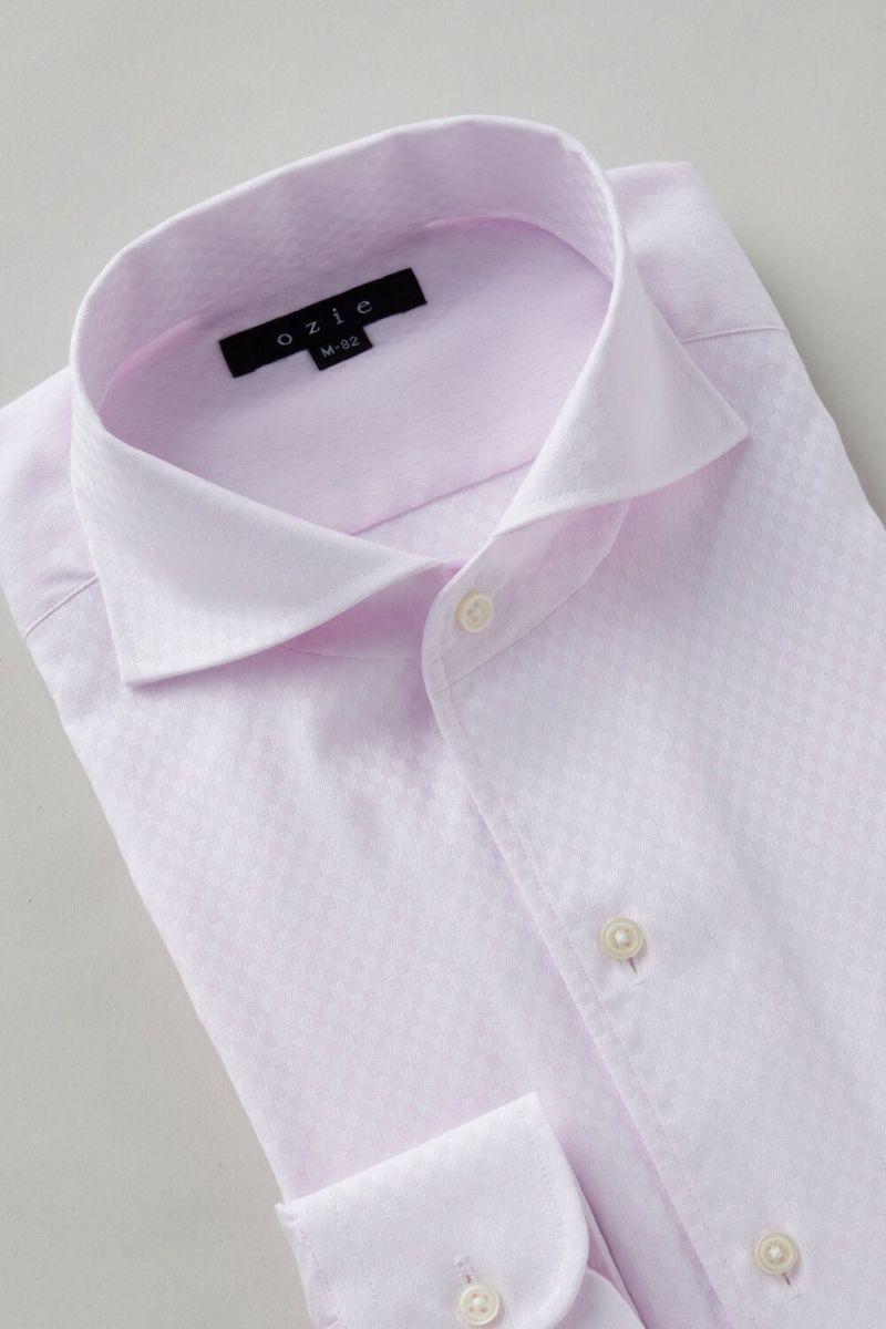 ワイシャツ 8045-C02B-PINK-衿3
