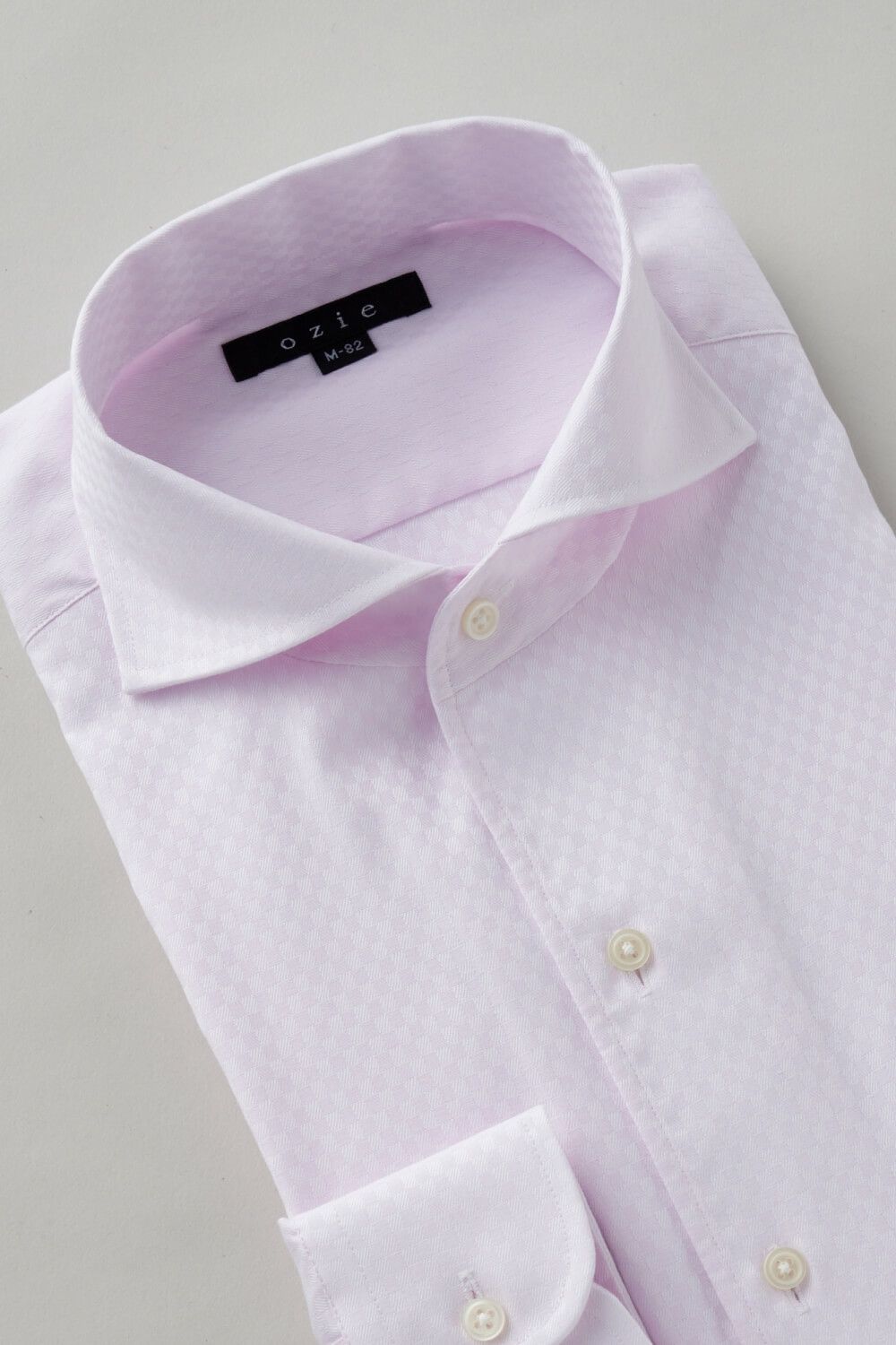 ワイシャツ 8045-C02B-PINK-衿3