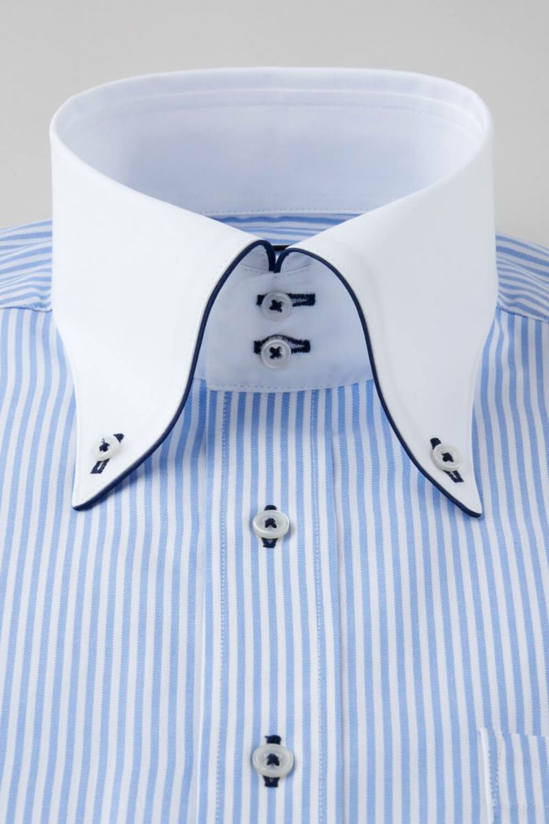 ワイシャツ 8065EPCL-C02A-BL-衿1