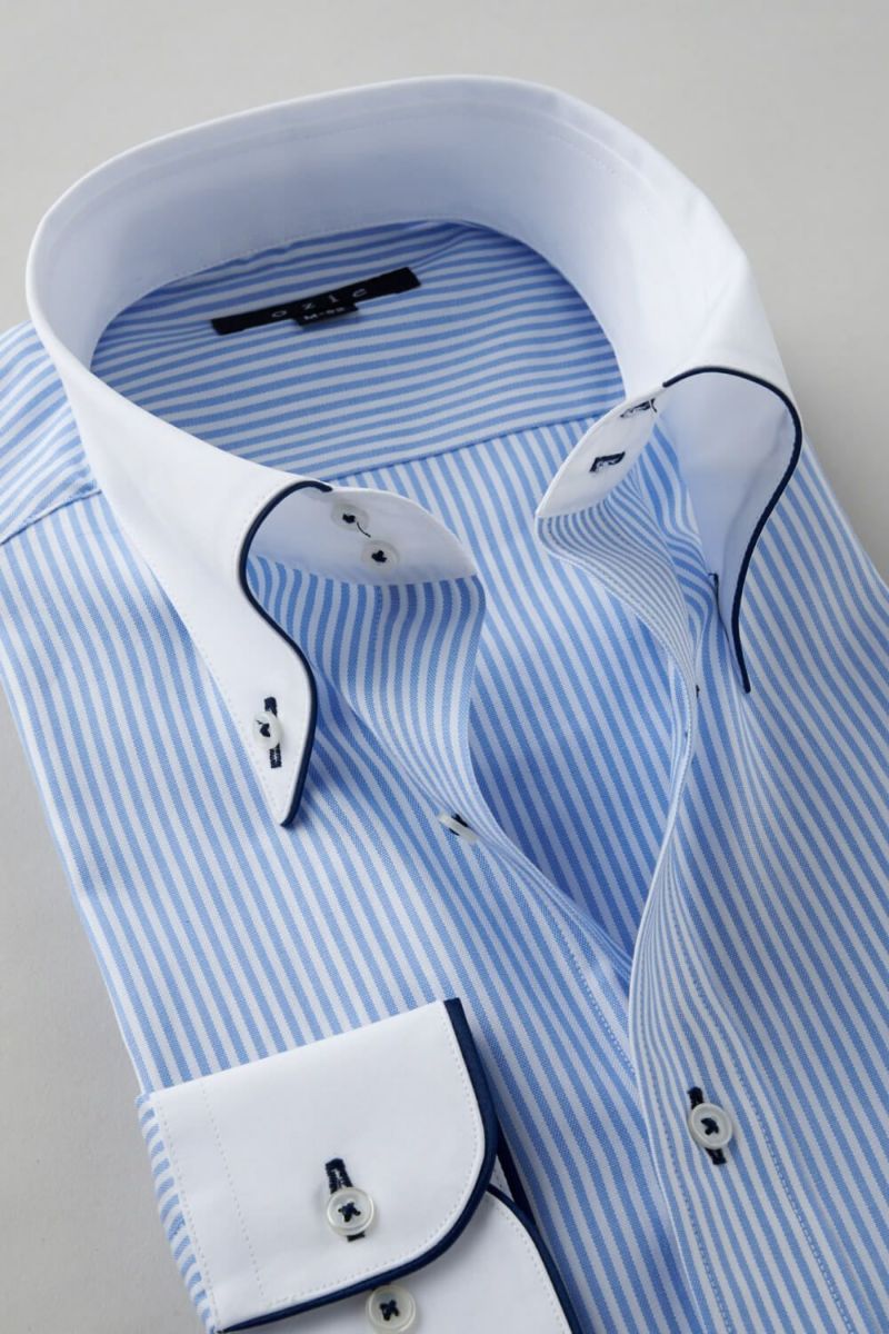 ワイシャツ 8065EPCL-C02A-BL-衿2