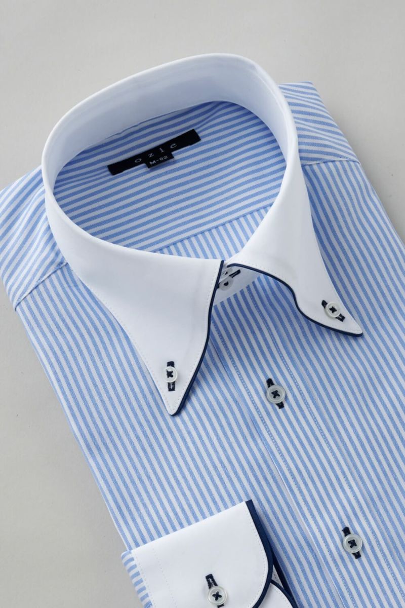 ワイシャツ 8065EPCL-C02A-BL-衿3