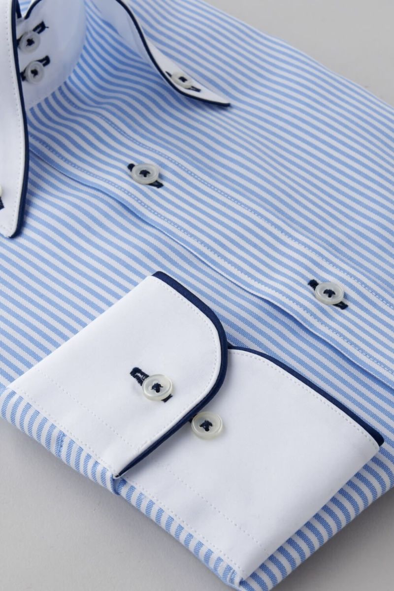 ワイシャツ 8065EPCL-C02A-BL-カフス