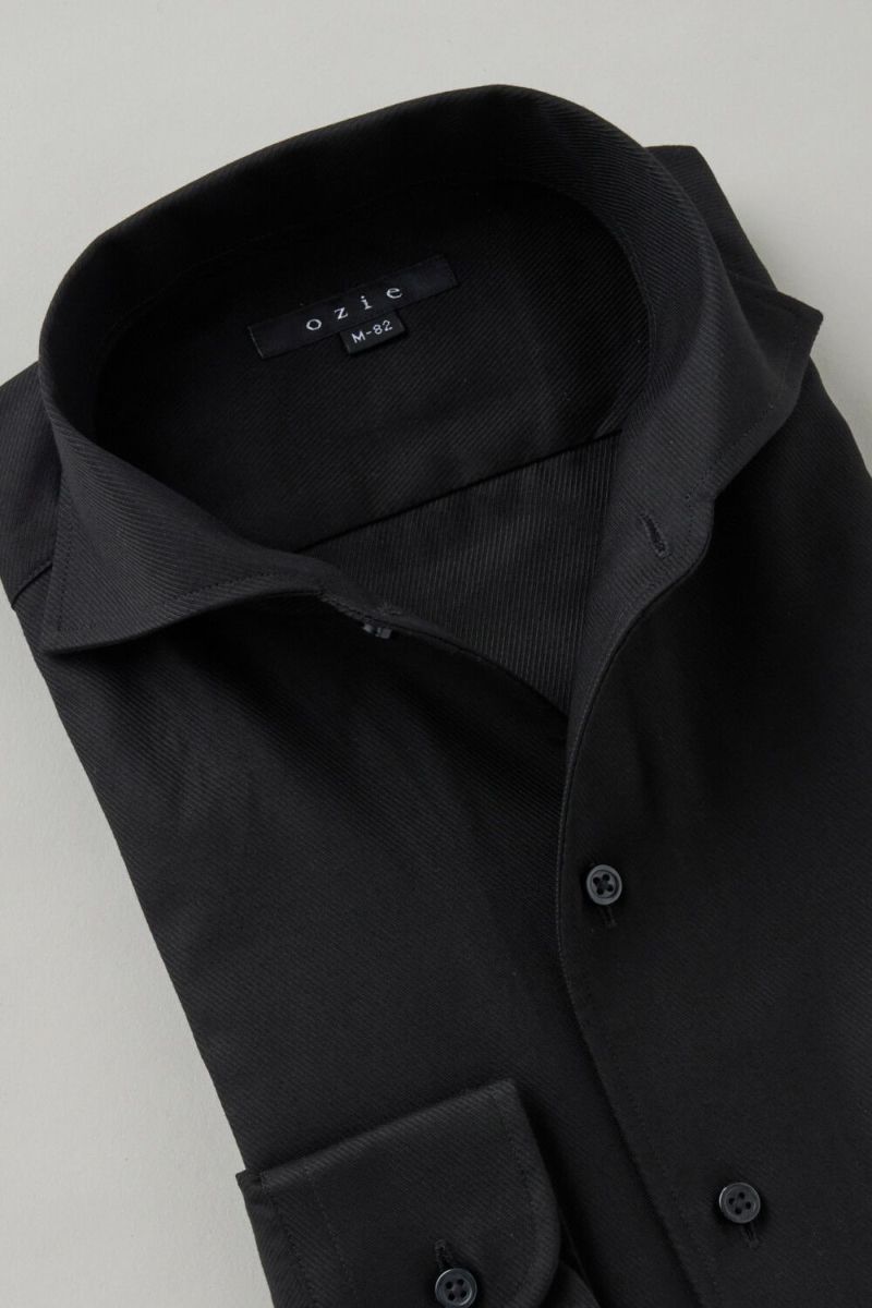ワイシャツ 8045-C03A-BLACK-衿1
