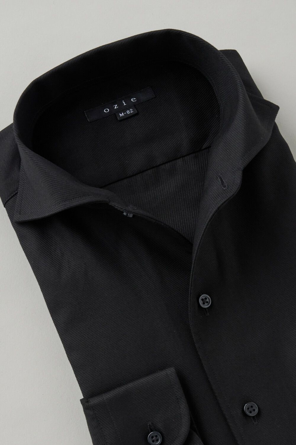 ワイシャツ 8045-C03A-BLACK-衿1