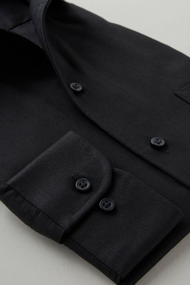 ワイシャツ 8045-C03A-BLACK-カフス