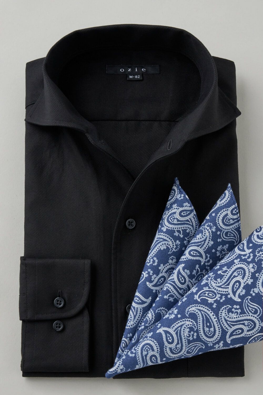 ワイシャツ 8045-C03A-BLACK-コーディネートイメージ