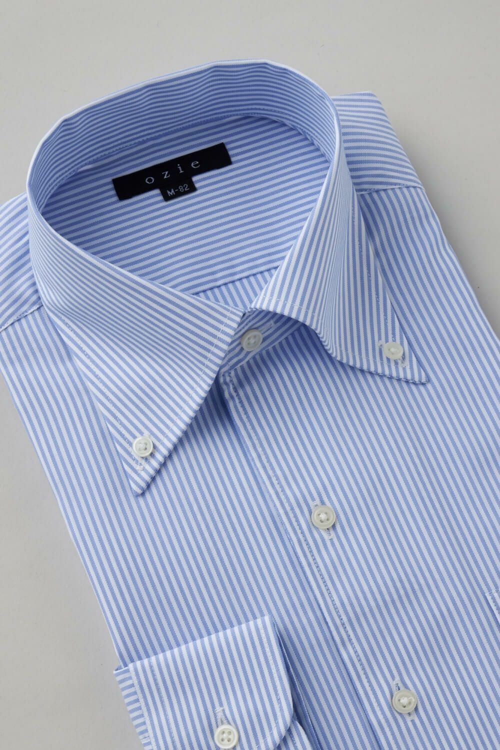 ワイシャツ 8051-C01F-SAX-衿3