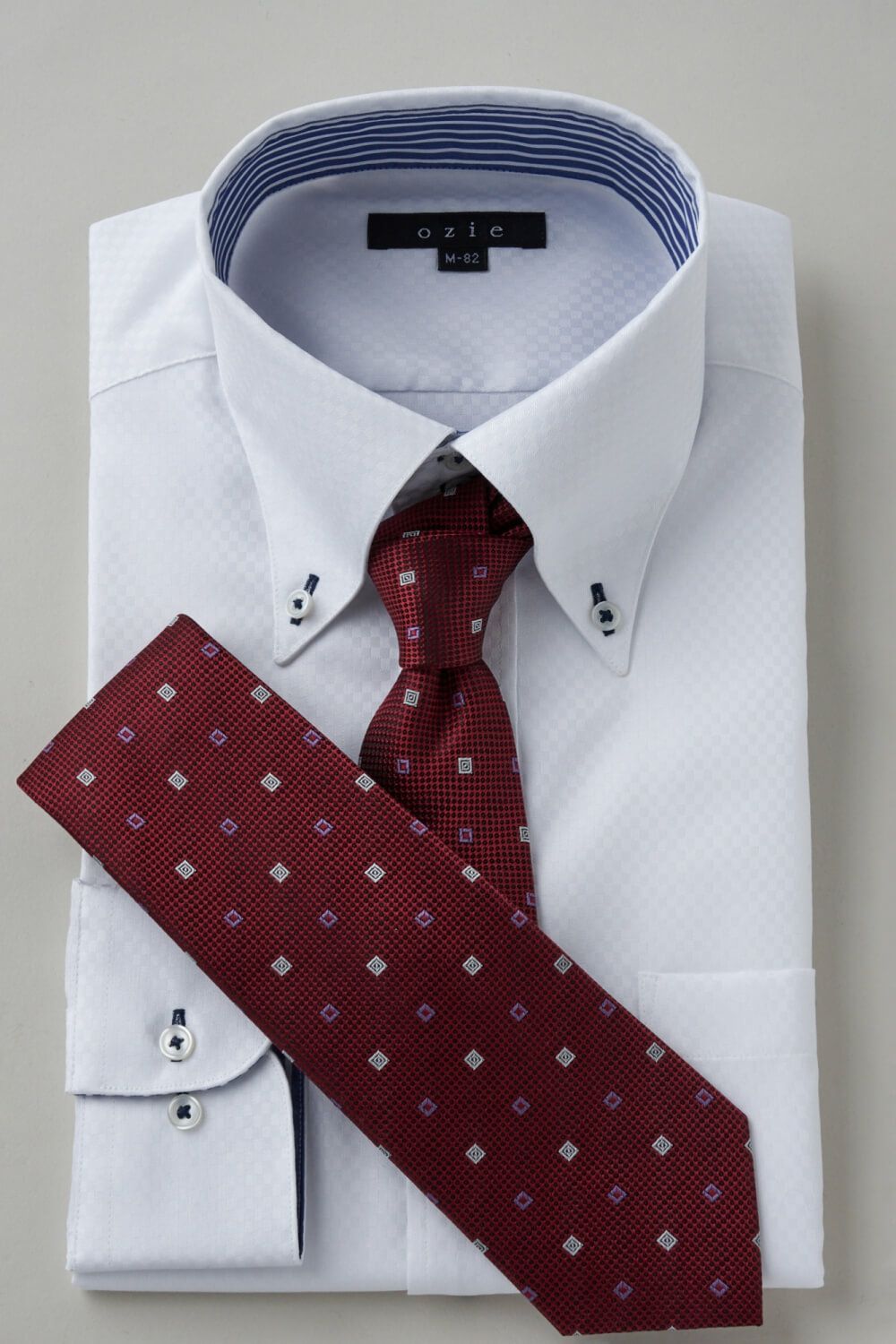 ワイシャツ 8065B-C03A-WHITE-コーディネートイメージ