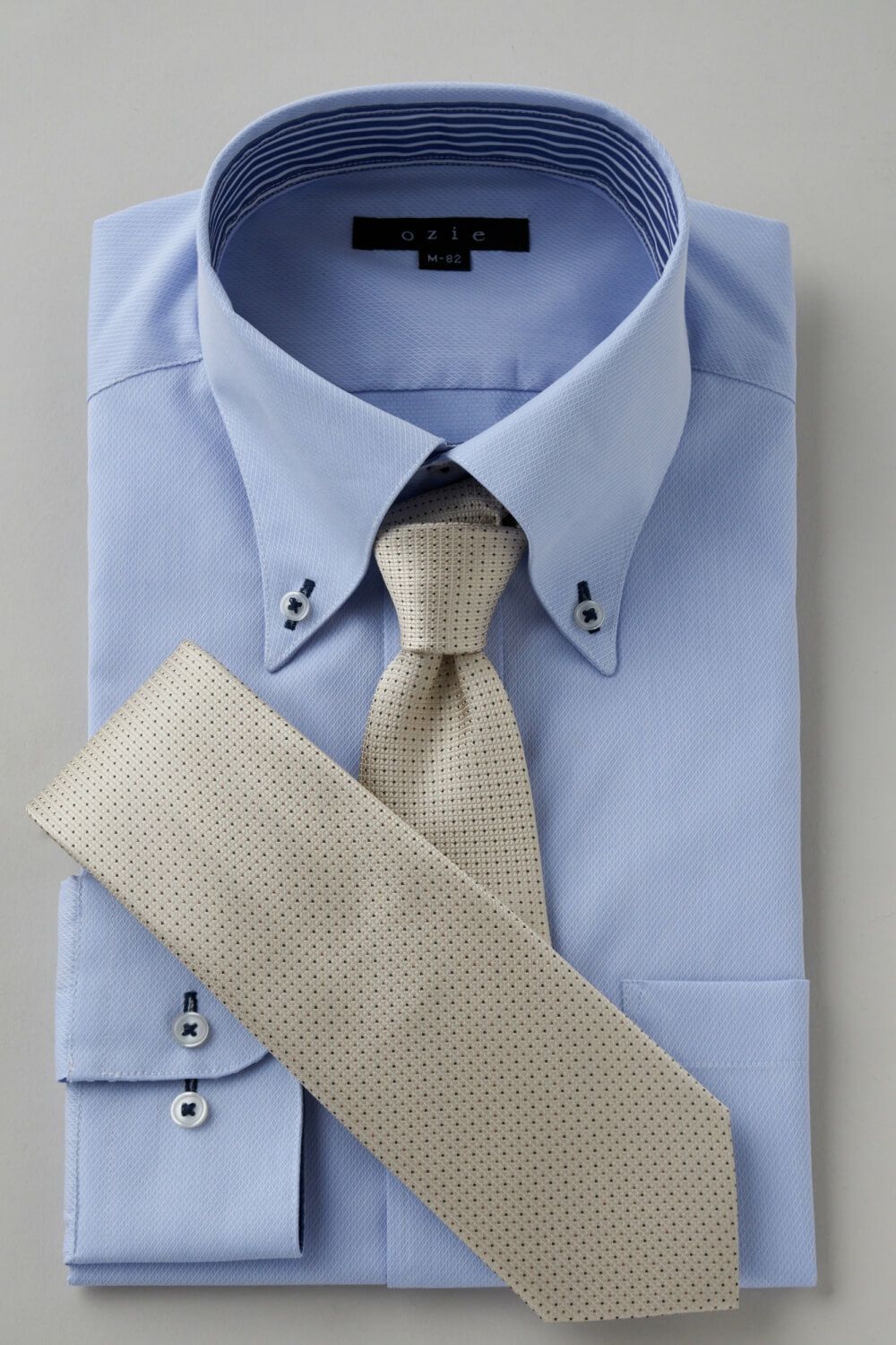 ワイシャツ 8065B-C03B-SAX-コーディネートイメージ
