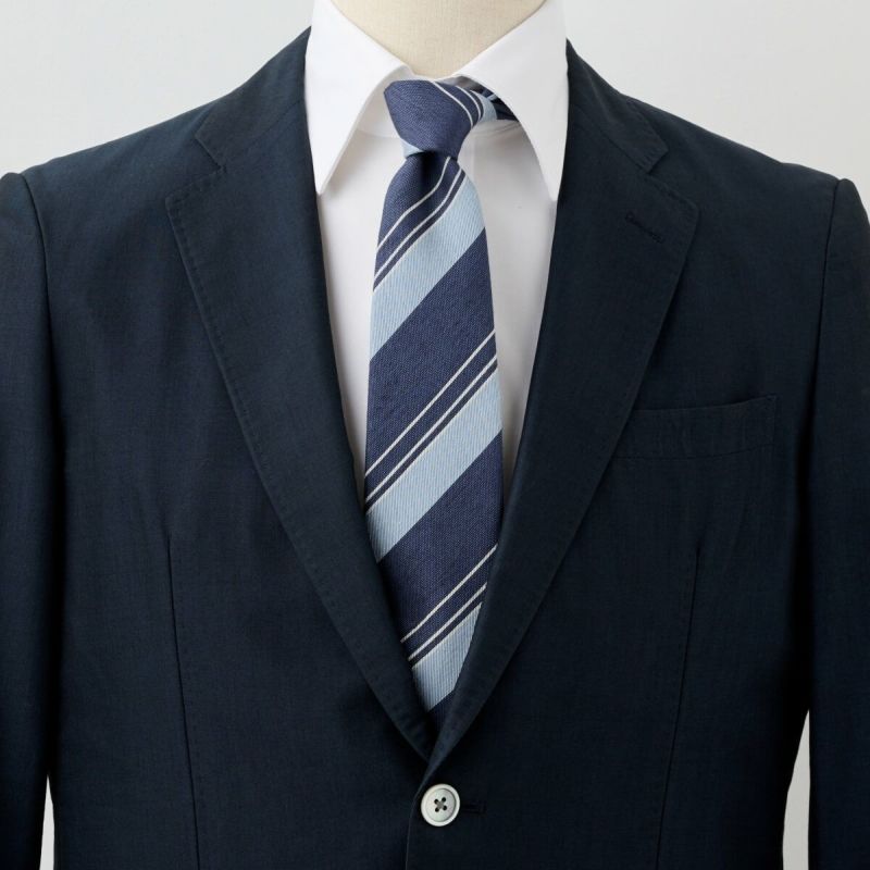 ネクタイ NL-089-NAVYBLUE-コーディネート