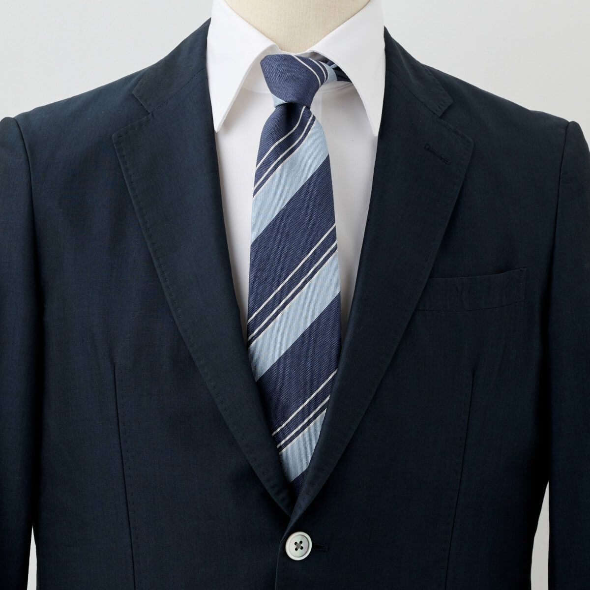 ネクタイ NL-089-NAVYBLUE-コーディネート