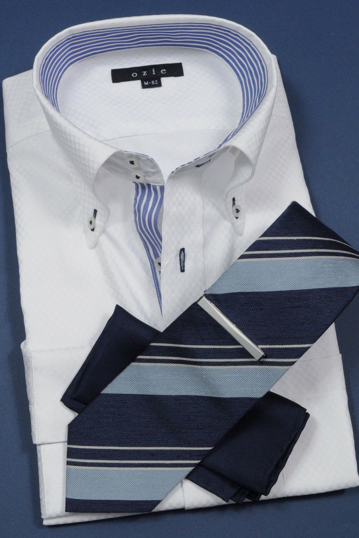 ネクタイ NL-089-NAVYBLUE-コーディネート2