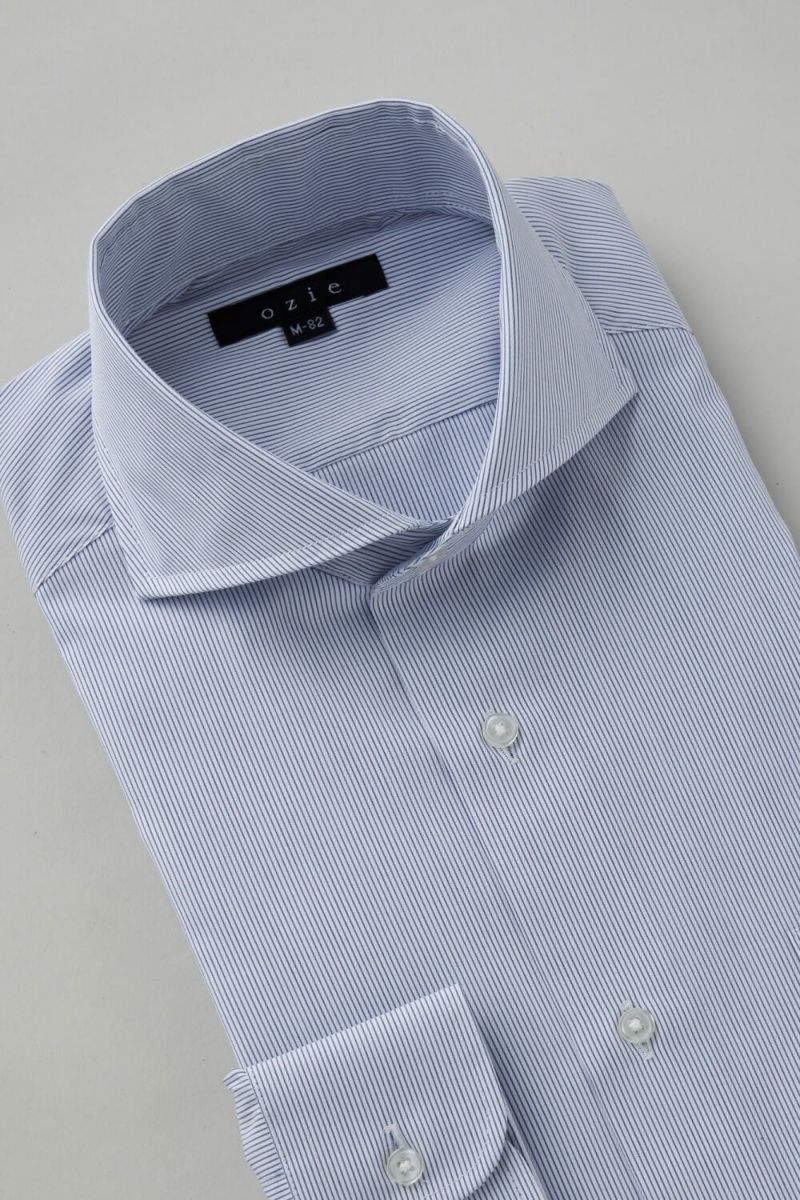 ワイシャツ 8070-C01E-NAVY-衿3