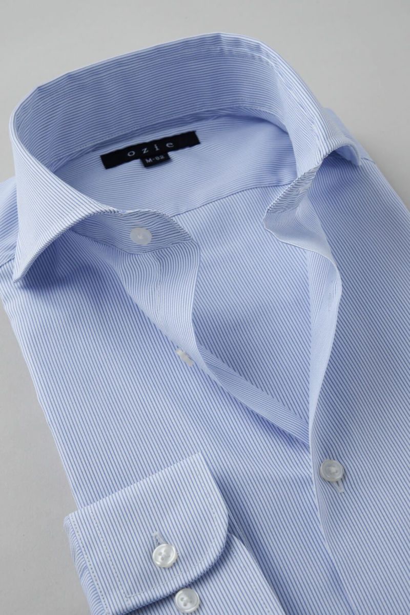 ワイシャツ 8070-C01F-BLUE-衿2