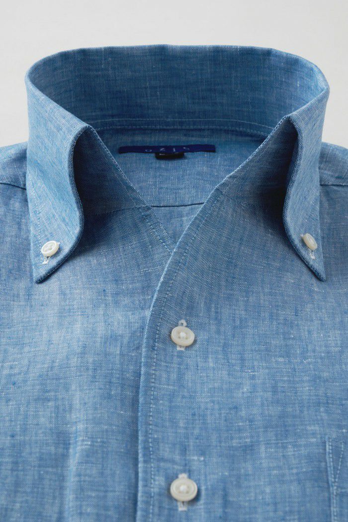 ワイシャツ 8044A-C03A-BLUE-衿1