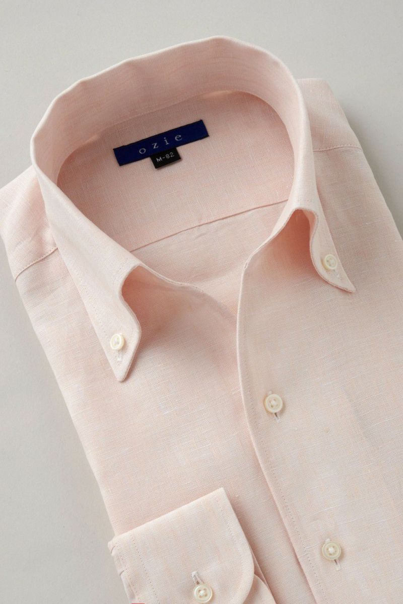 ワイシャツ 8044A-C03C-ORANGE-衿2