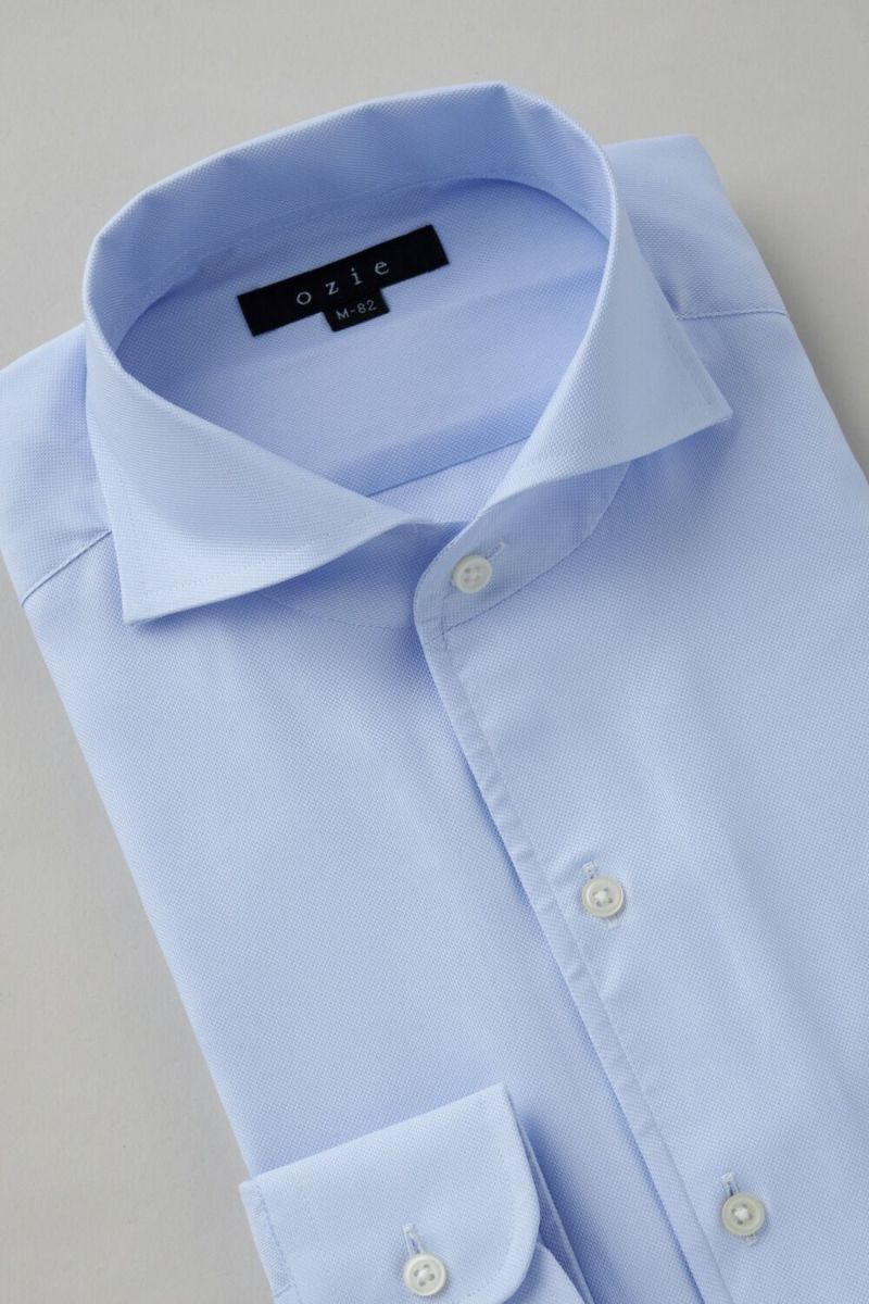 ワイシャツ 8045SD-C03A-SAX-衿3
