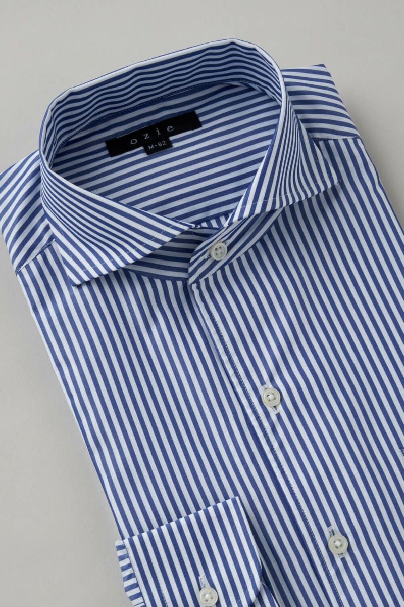 ワイシャツ 8045SD-C03B-NAVY-衿3