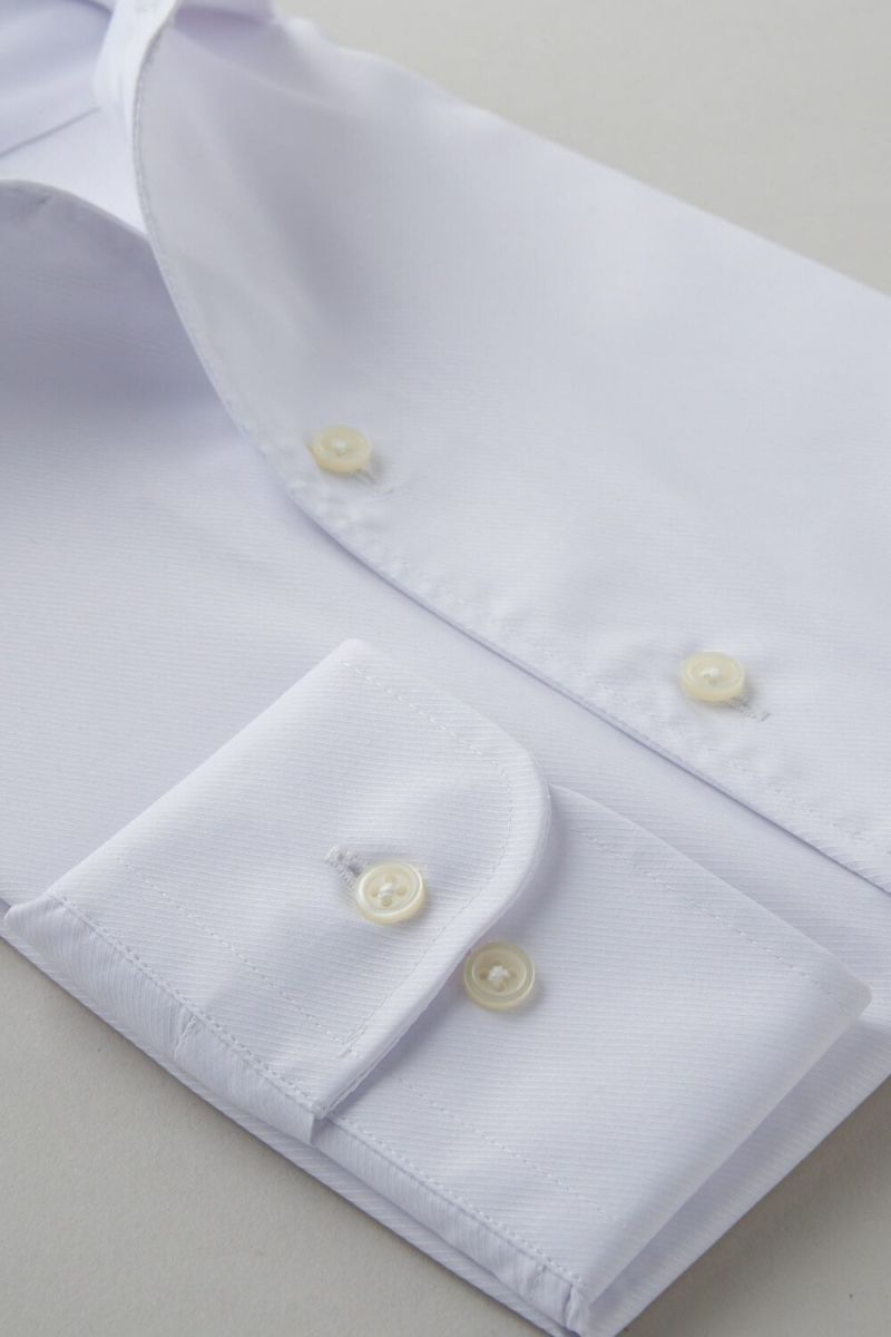 ワイシャツ 8045SD-C03C-WHITE-カフス