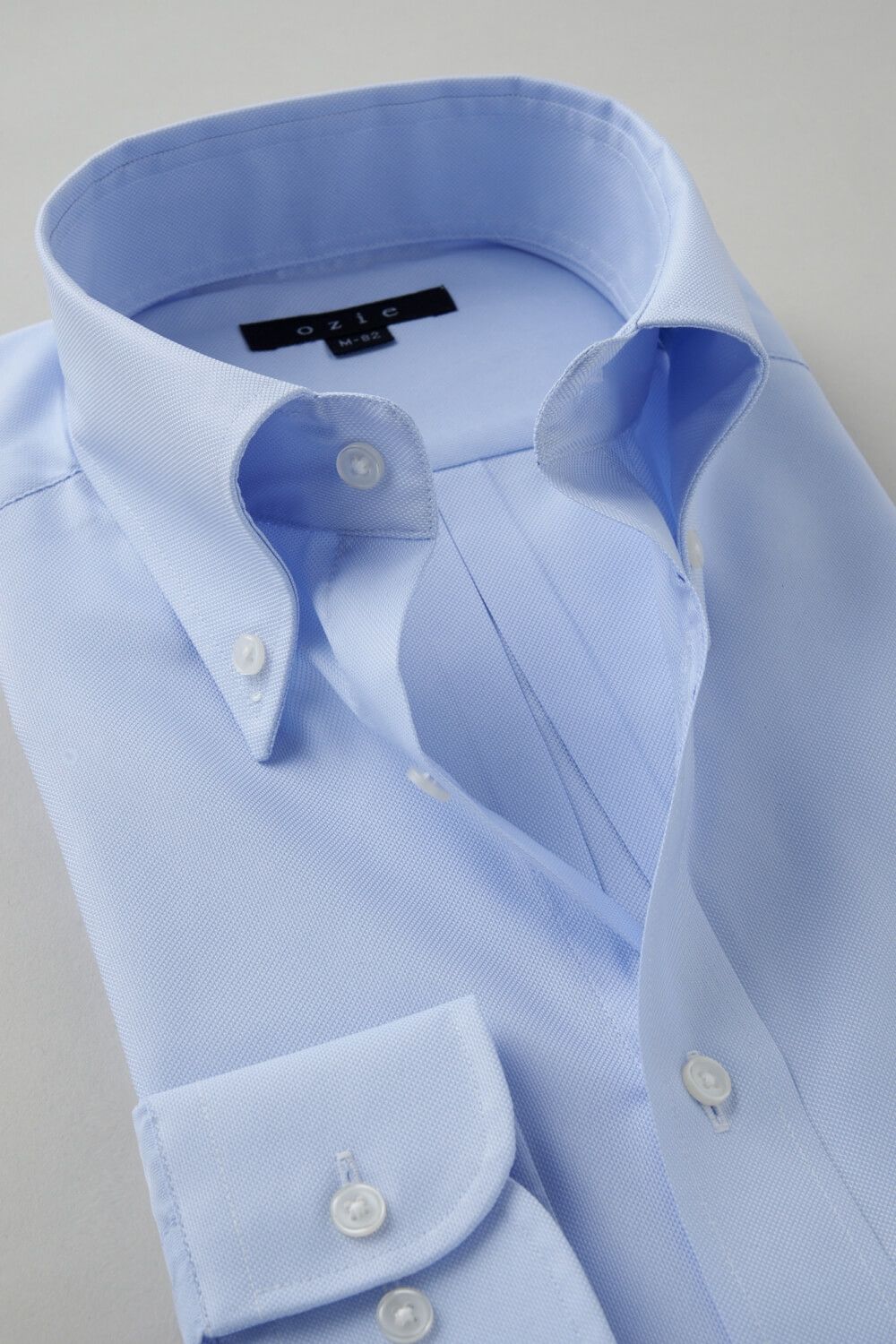 ワイシャツ 8009SD-C03A-SAX-衿2