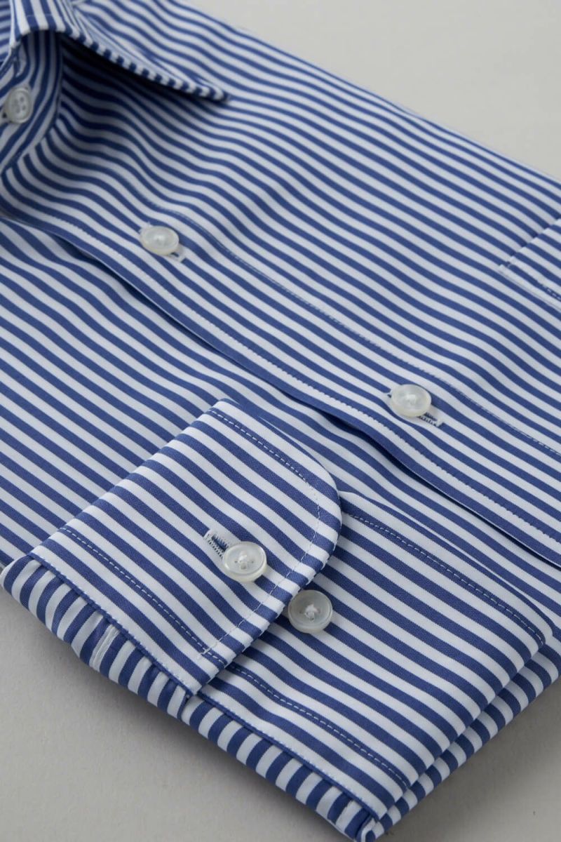 ワイシャツ 8023SD-C03A-NAVY-カフス