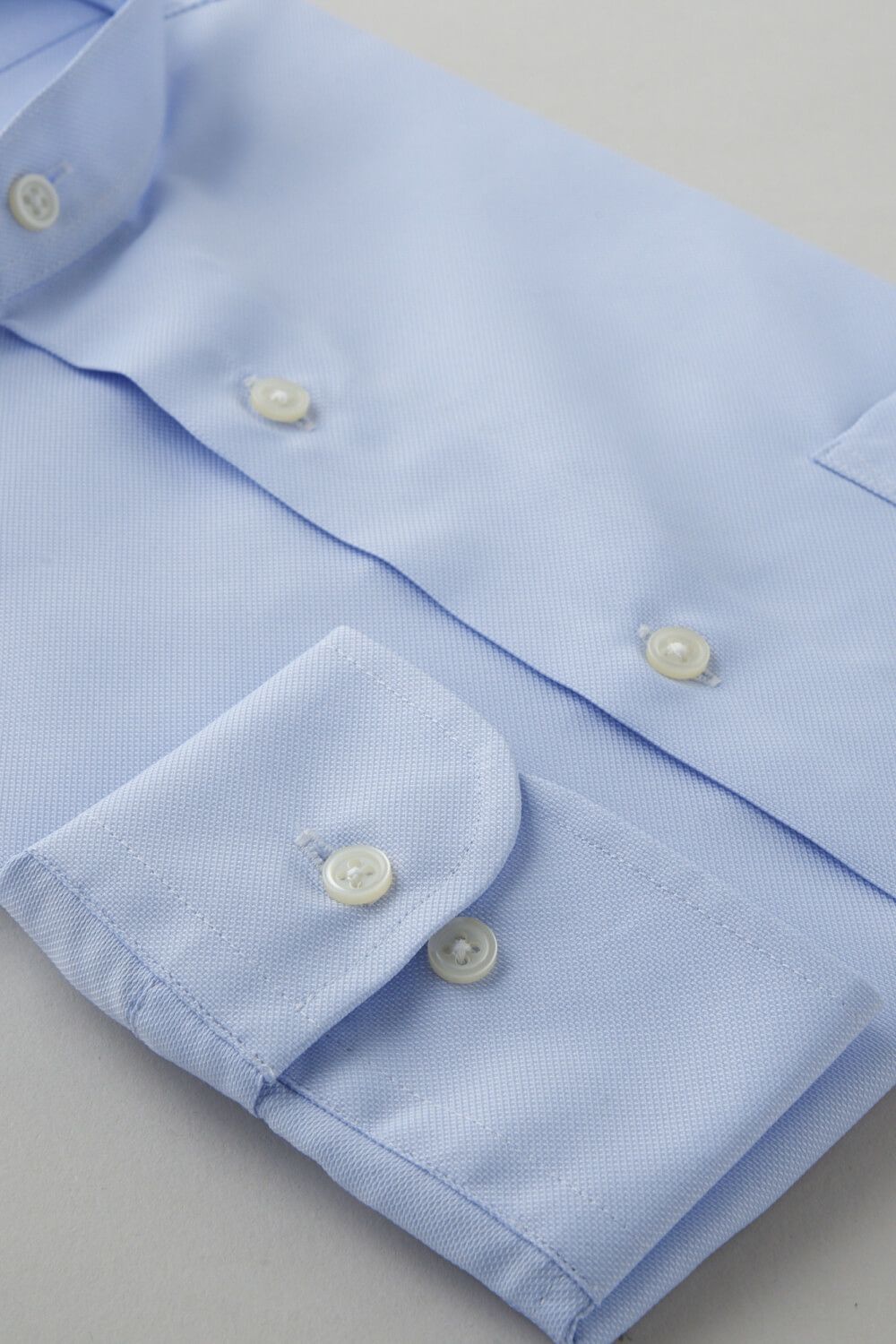 ワイシャツ 8063SD-C03A-SAX-カフス