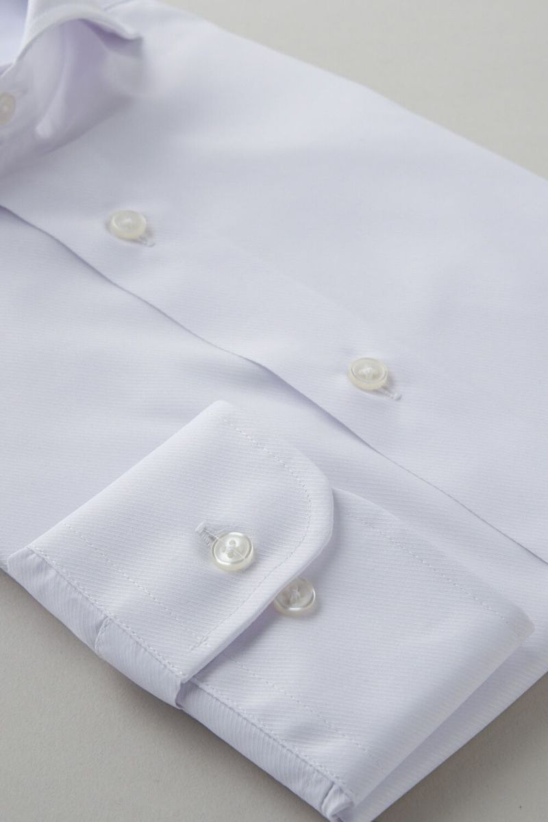 ワイシャツ 8070SD-C04B-WHITE-カフス