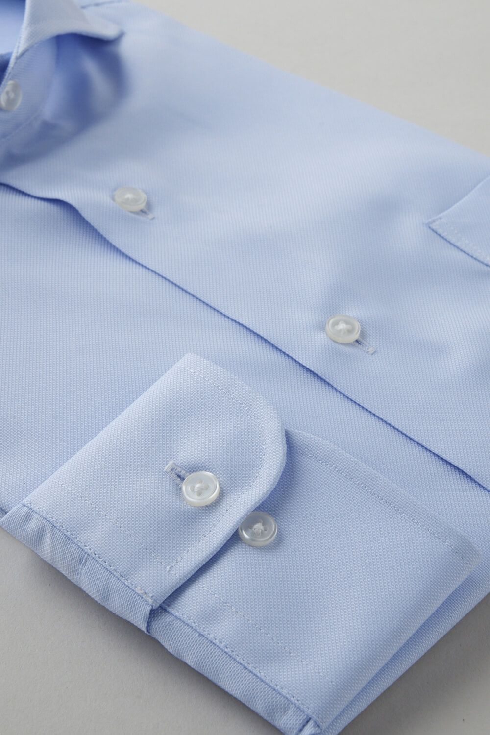 ワイシャツ 8070SD-C04C-SAX-カフス