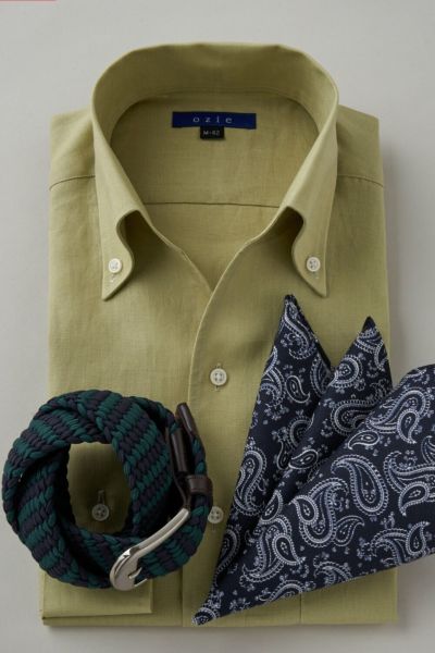 メンズワイシャツ・カッターシャツ 8044A-C03D-GREEN