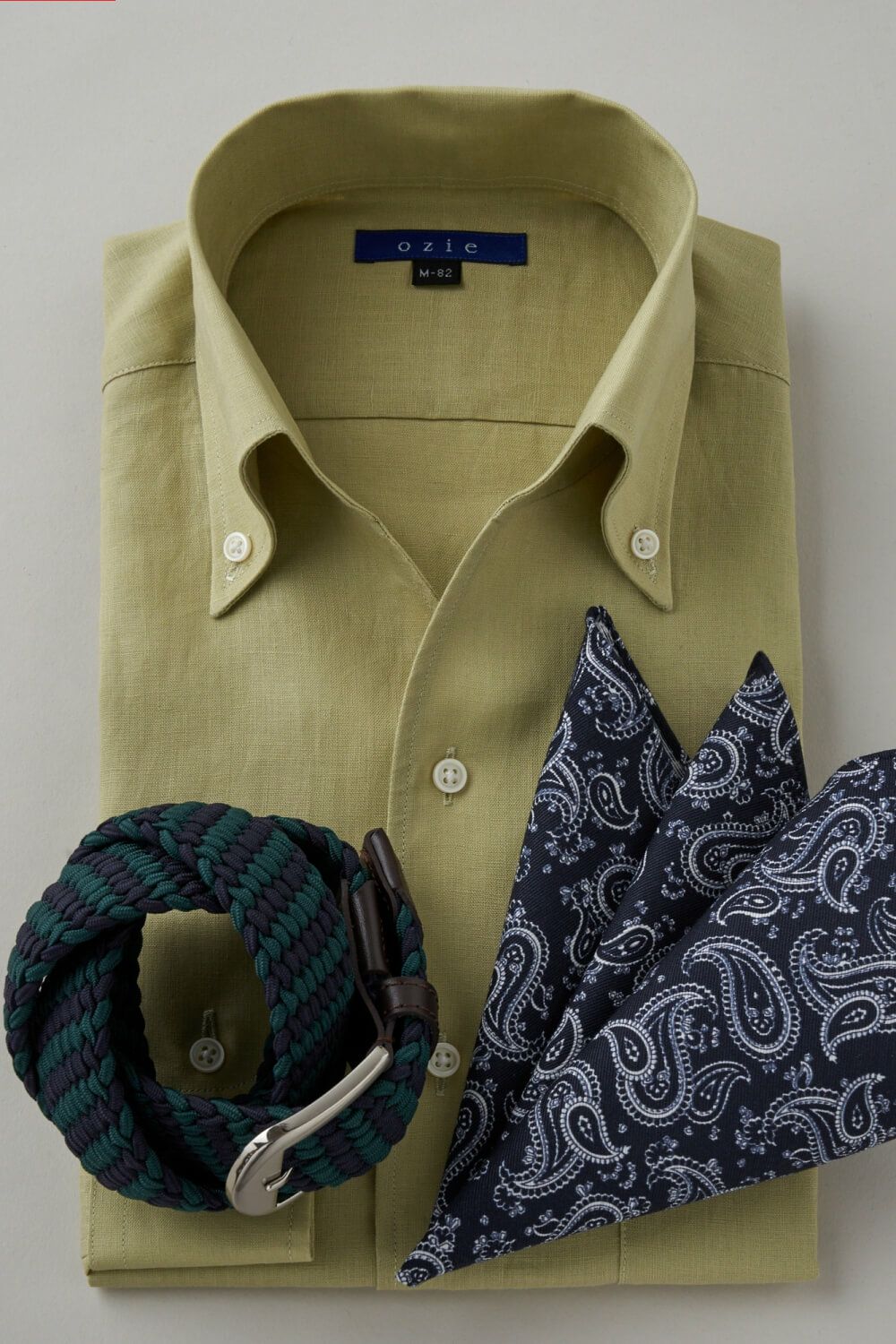 ワイシャツ 8044A-C03D-GREEN-コーディネートイメージ