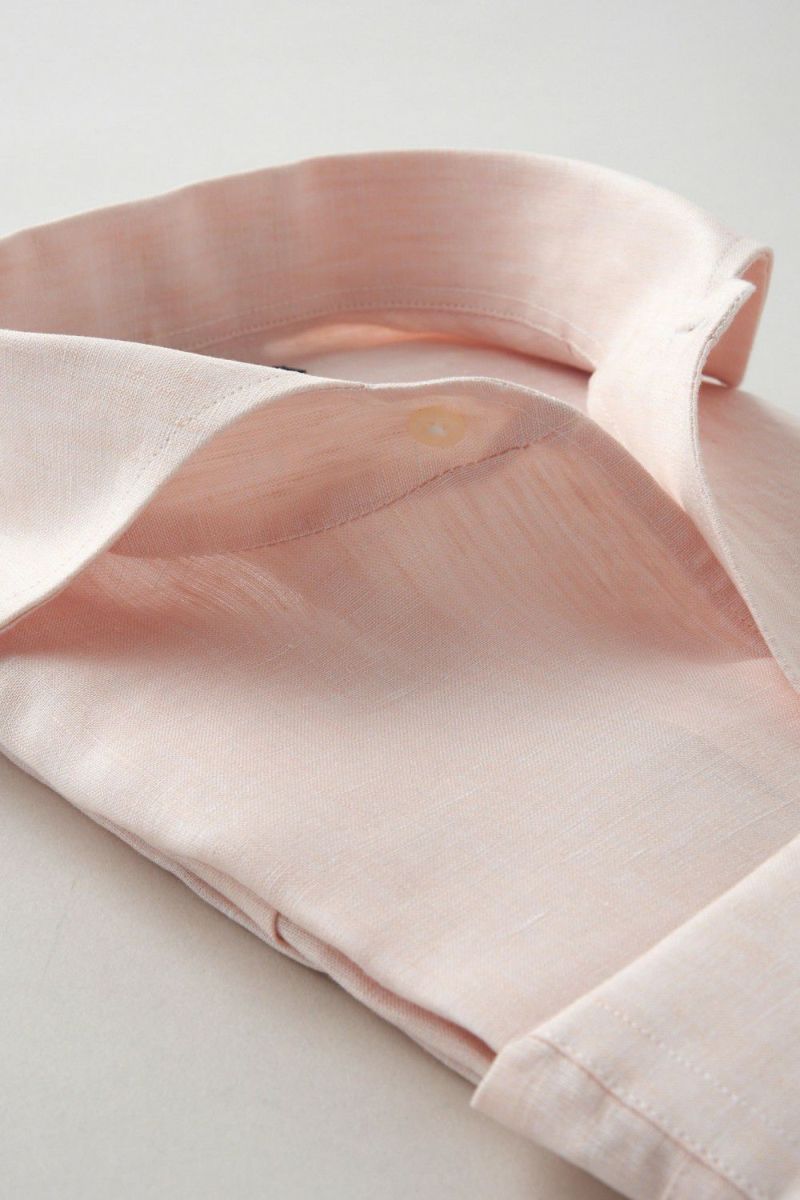 ワイシャツ 8045A-C03A-ORANGE-衿2