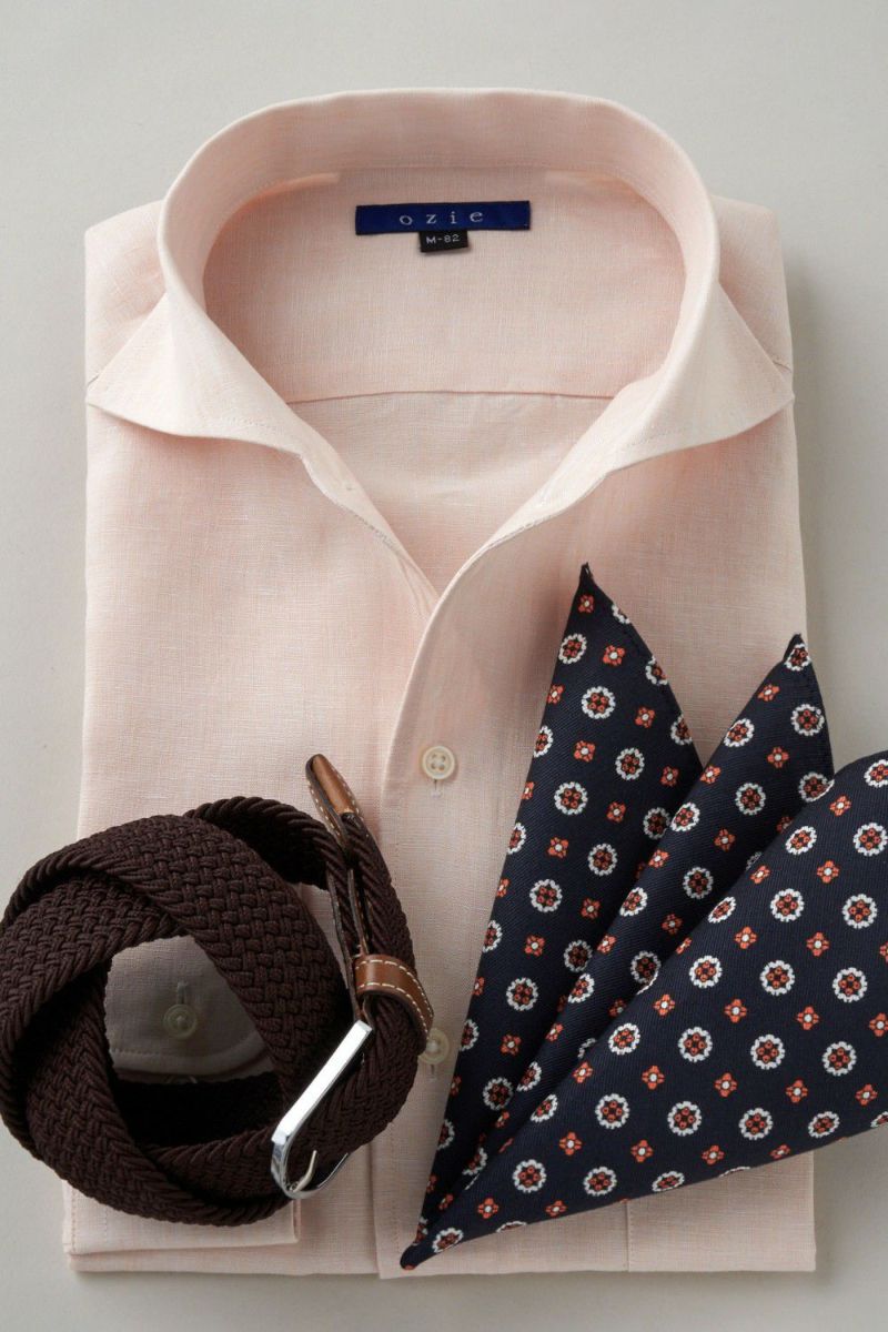 ワイシャツ 8045A-C03A-ORANGE-コーディネートイメージ