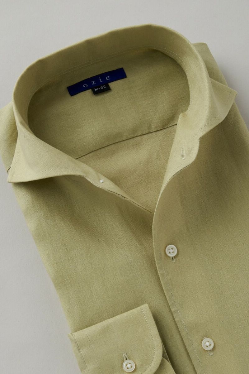 ワイシャツ 8045A-C03B-GREEN-衿1